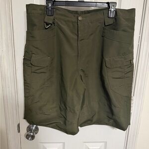 Olive Green Men's Cargo Shorts